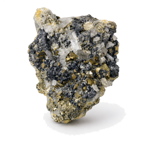 568 g. Pyrite crystal matrix, Peru (1)