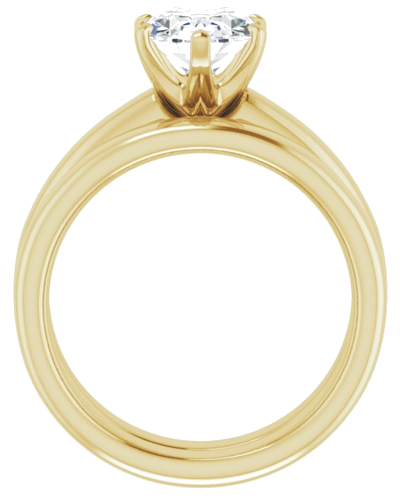 Sužadėtuvių Žiedas „Solstice Solitaire®“ 10k yellow gold Oval 9mm x 7mm (7)