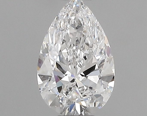 0.32 carat D-VVS2 Natūralus Pear Deimantas (1)