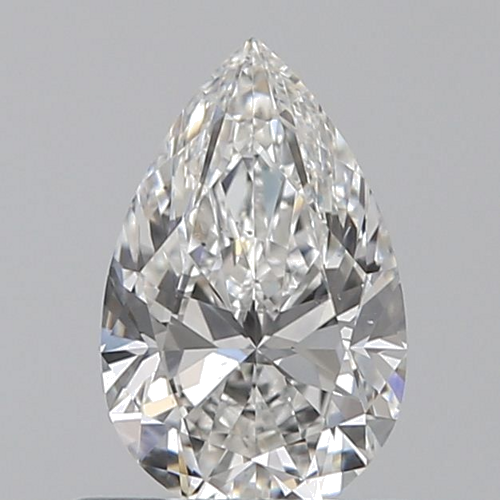 0.6 carat G-VS2 Natūralus Pear Deimantas (1)