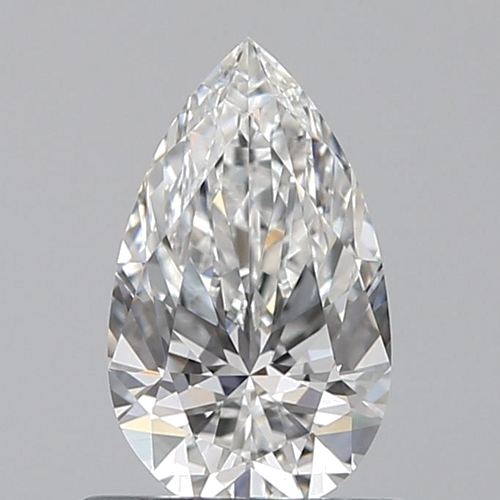 0.6 carat F-VVS1 Natūralus Pear Deimantas (1)