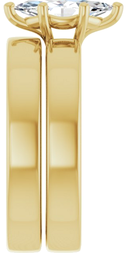 Sužadėtuvių Žiedas „Solitaire“ 585 Geltonojo Aukso Marquise 10mm x 5mm (9)