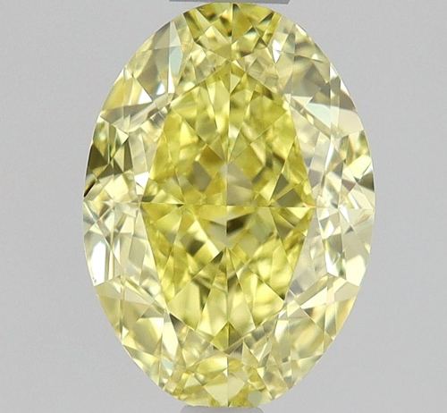 1.0 carat Fancy Intense Yellow-VS1 Natūralus Oval Deimantas (1)