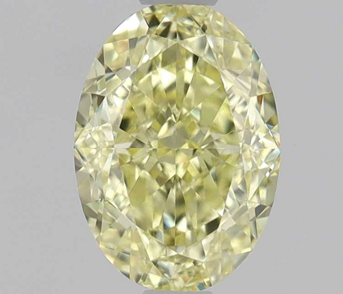 0.53 carat Fancy Yellow-VVS1 Natūralus Oval Deimantas (1)