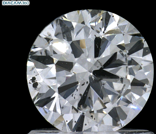1.0 carat F-SI2 GD cut Natūralus Round Deimantas (1)