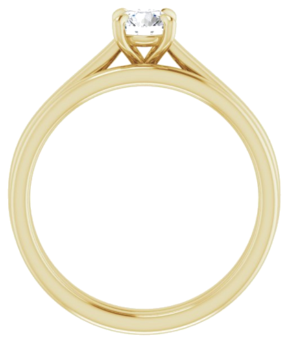14K Yellow  4.8 mm Round Solitaire Engagement Ring Mounting (7)