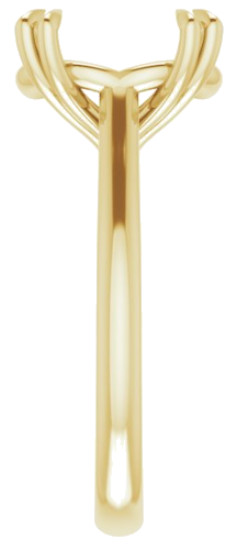 Sužadėtuvių Žiedas „Solitaire“ 585 Geltonojo Aukso Oval 12mm x 10mm (4)