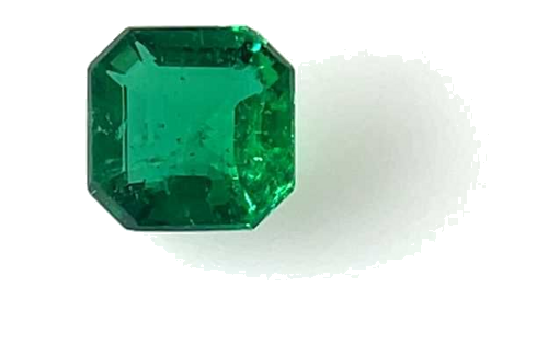 0.58 carat GREEN Asscher Smaragdas (1)