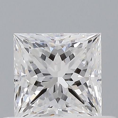 0.53 carat D-VVS2 Natūralus Princess Deimantas (1)