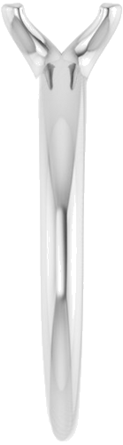 Sužadėtuvių Žiedas „Solitaire“ 14k white gold Oval 8mm x 6mm (4)