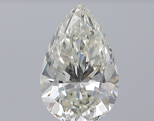 3.0 carat J-SI1 Natūralus Pear Deimantas (1)
