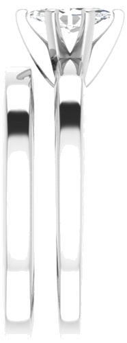 Sužadėtuvių Žiedas „Solitaire“ 585 Baltojo Aukso Marquise 7mm x 3.5mm (9)