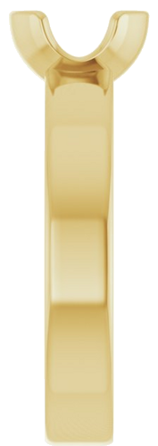Sužadėtuvių Žiedas „Half-Bezel Solitaire“ 14k yellow gold Round 6.5mm (4)