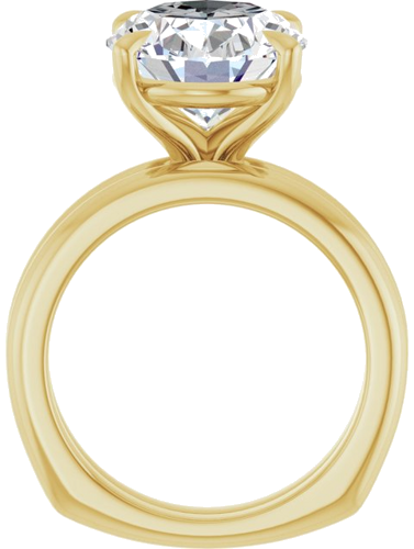 Sužadėtuvių Žiedas „Claw-Prong Euro Shank“ 14k yellow gold Oval 13mm x 11mm (7)