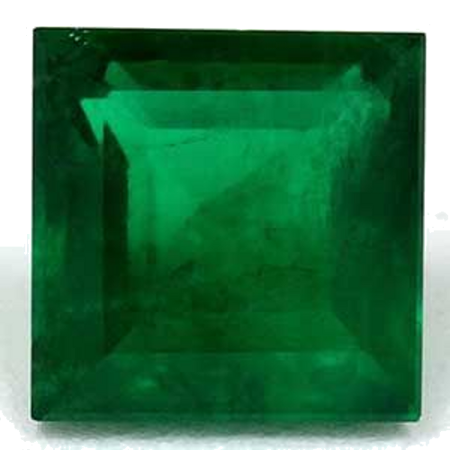 0.51 carat GREEN Square Smaragdas (1)