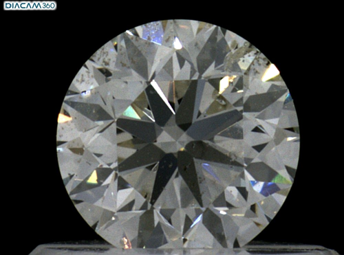 0.51 carat J-SI2 Very Good cut Natūralus Round Deimantas (1)