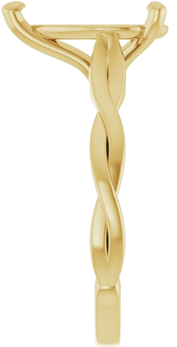 Sužadėtuvių Žiedas „Infinity-Inspired“ 14k yellow gold Pear 12mm x 8mm (4)