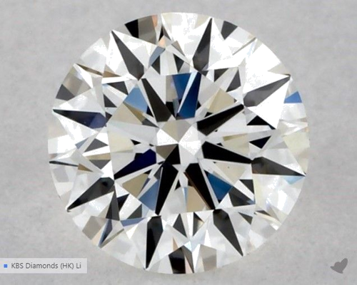 0.53 carat G-VVS2 Excellent cut Natūralus Round Deimantas (1)