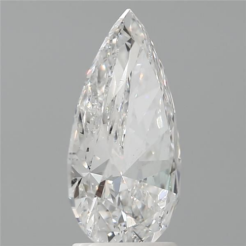 3.02 carat F-SI2 Natūralus Pear Deimantas (1)