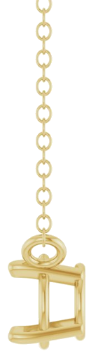 Pakabukas „Solitaire“ 14k yellow gold Round 5mm (3)