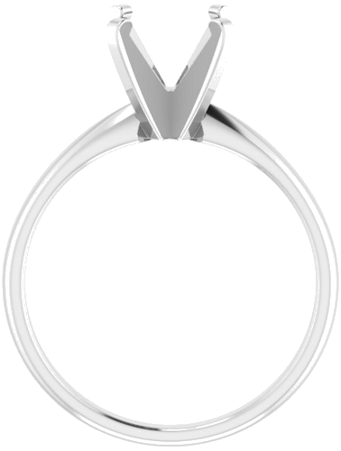 Sužadėtuvių Žiedas „Solitaire“ 585 Baltojo Aukso Square 6mm (2)