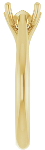 Sužadėtuvių Žiedas „Solitaire“ 585 Geltonojo Aukso Oval 7mm x 5mm (4)