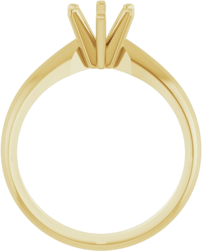 Sužadėtuvių Žiedas „Solitaire“ 14k yellow gold Oval 7.5mm x 5.5mm (2)