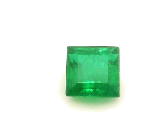 0.32 carat GREEN Square Smaragdas (1)