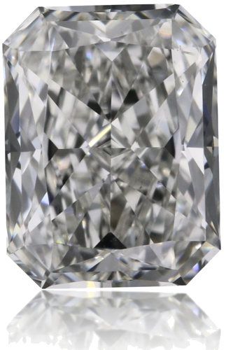 0.51 carat G-VS2 Natūralus Radiant Deimantas (1)