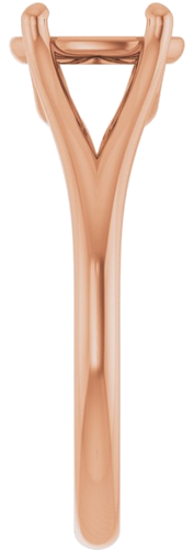 Sužadėtuvių Žiedas „Solitaire“ 14k rose gold Oval 8mm x 6mm (4)