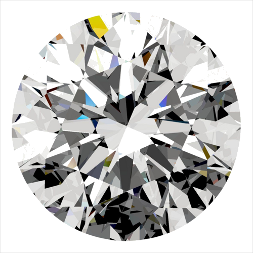 0.41 carat F-VVS1 Excellent cut Natūralus Round Deimantas (1)