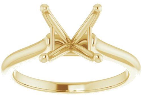 Sužadėtuvių Žiedas „Solitaire“ 585 Geltonojo Aukso Square 6.5mm (3)