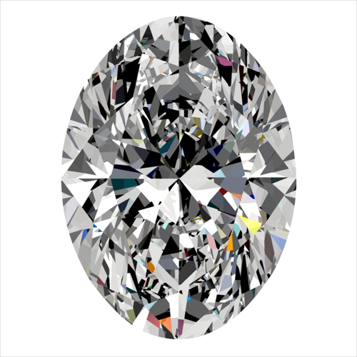 0.4 carat G-SI1 Natūralus Oval Deimantas (1)