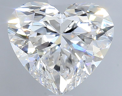 1.5 carat F-SI1 Natūralus Heart Deimantas (1)