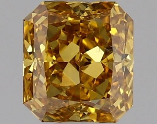 0.31 carat Fancy Deep Brownish Orangey Yellow-SI2 Natūralus Radiant Deimantas (1)