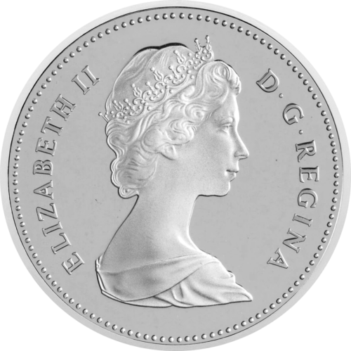 1 dolārs Kanāda Elizabete II sudraba monēta (2)