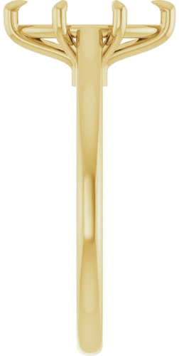 Sužadėtuvių Žiedas „Claw-Pong“ 14k yellow gold Marquise 10.5mm x 5.5mm (4)
