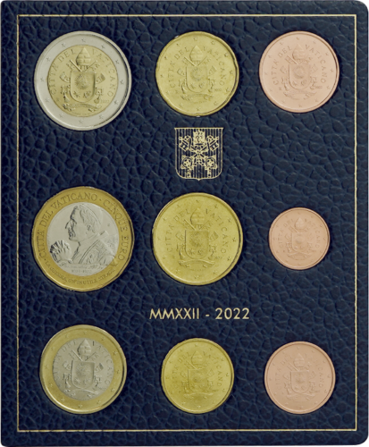 2022 Vatican BU Euro Coin Set with 5 euro coin (2)