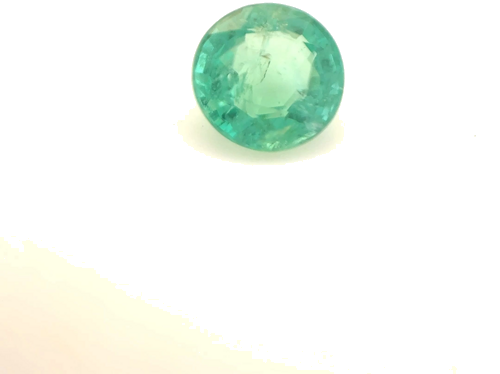 0.63 carat GREEN Round Smaragdas (1)