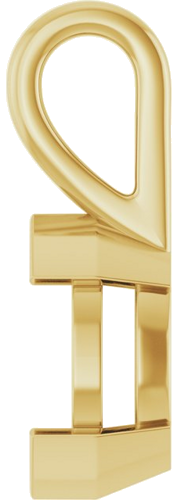 Pakabukas „Half-Bezel Solitaire Charm“ 14k yellow gold Marquise 10mm x 5mm (3)