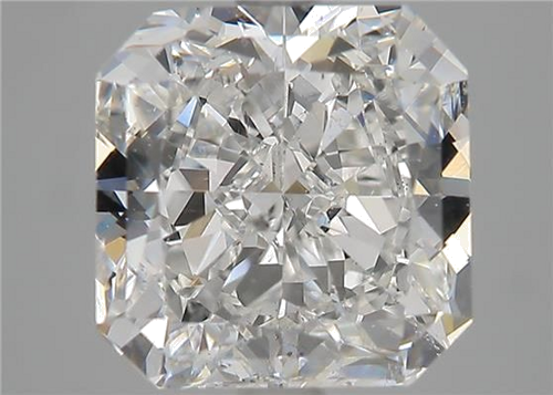 4.01 carat F-SI1 Natūralus Radiant Deimantas (1)