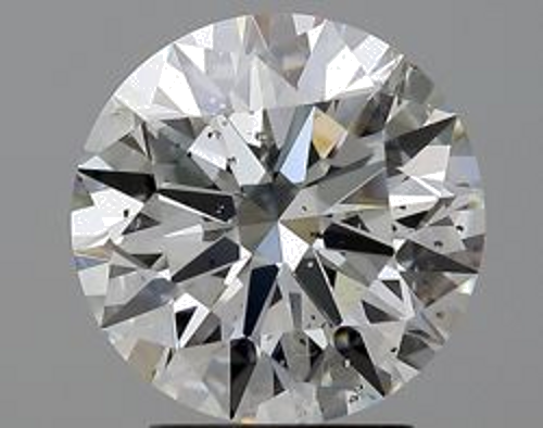 3.04 carat H-SI2 Excellent cut Natūralus Round Deimantas (1)