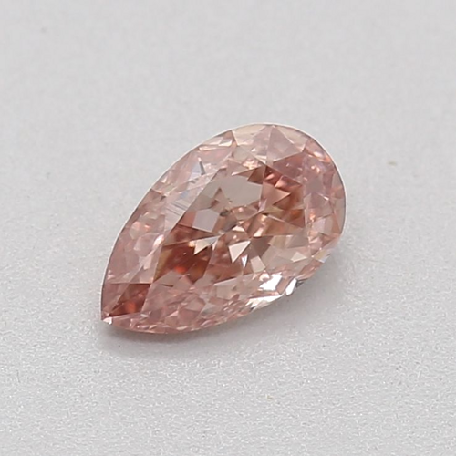 0.25 carat Fancy Brownish Orangey Pink-VS2 Natūralus Pear Deimantas (1)