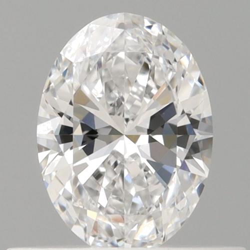 0.46 carat D-VVS2 Natūralus Oval Deimantas (1)