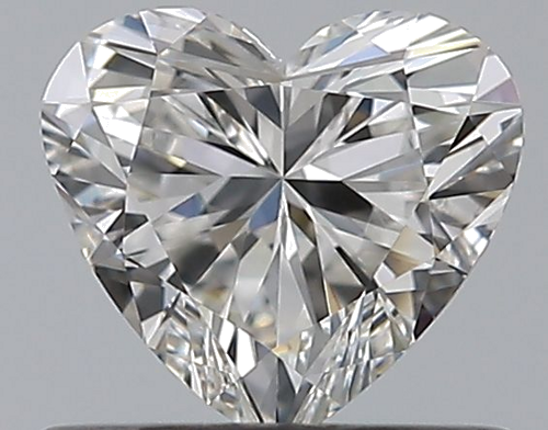 0.51 carat F-VVS2 Natūralus Heart Deimantas (1)