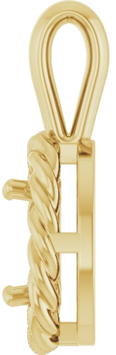 14K Yellow  7x5 mm Oval Pendant Mounting (3)