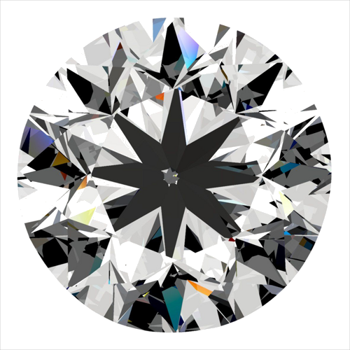 0.5 carat D-VS2 Very Good cut Natūralus Round Deimantas (1)