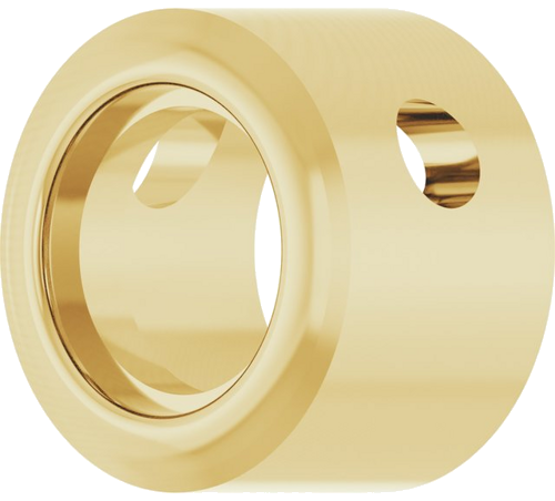 14K Yellow 4.1 mm Round Bezel-Set Slide Pendant Mounting (2)