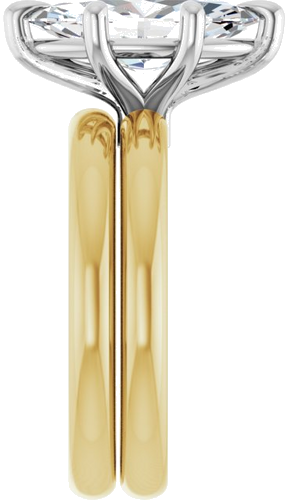 Sužadėtuvių Žiedas „Claw-Prong“ 14k yellow/white gold Marquise 13mm x 6.5mm (9)