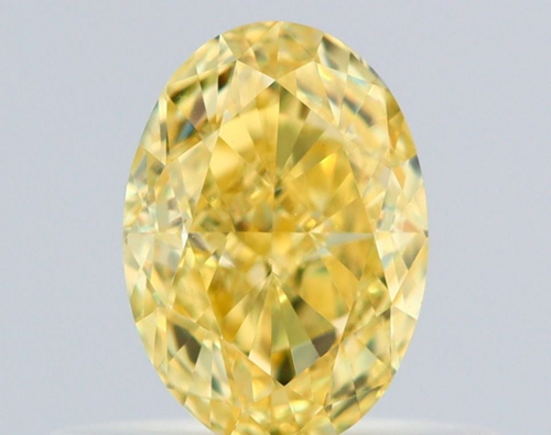 0.5 carat Fancy Intense Yellow-VS1 Natūralus Oval Deimantas (1)